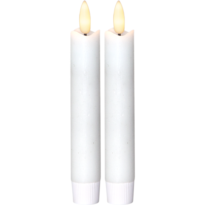 LED Antikljus Flamme Vit 2,1x15cm