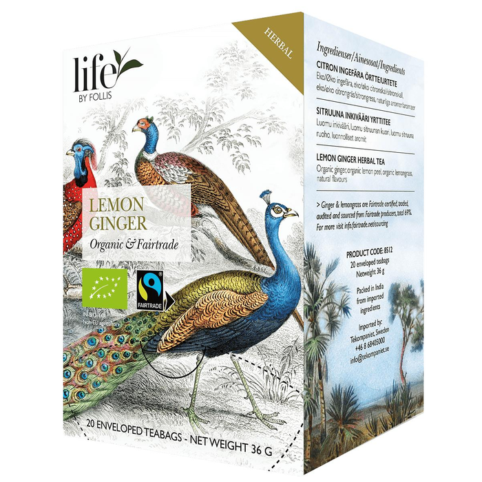Te LIFE BY FOLLIS Citron ingefära 20st/fp