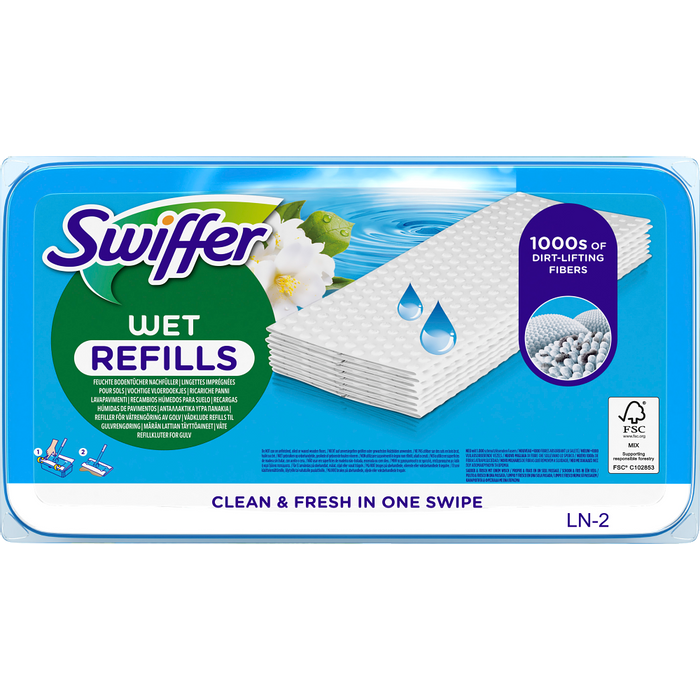 Swiffer Floor Wet Wipes Morning Fresh refills 24st/fp