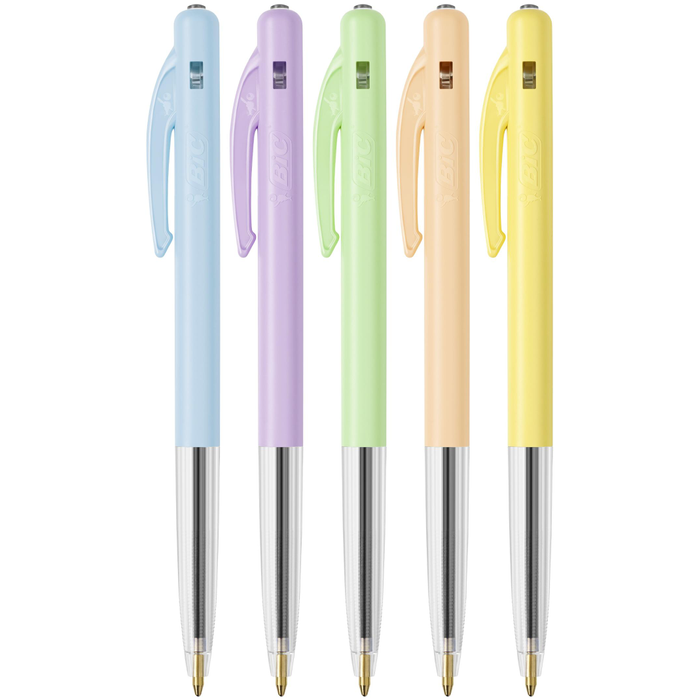 Kulpenna BIC Clic M10 medium pastellfärger 50st/fp