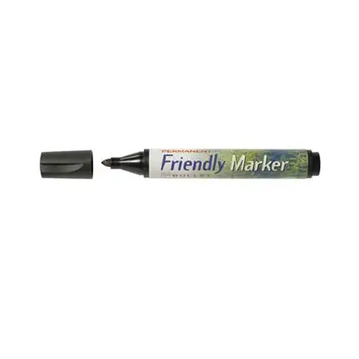 Märkpenna Friendly Marker Fine svart 10st/fp