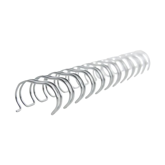 Stålspiral 34-ringars 9,5mm vit 100st/fp