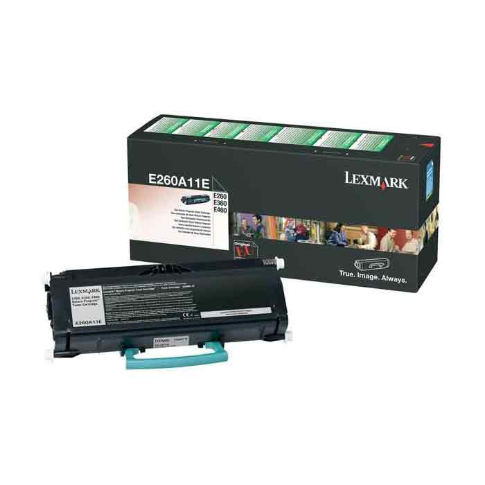 Toner Lexmark E260A11E 3,5k svart